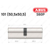 Цилиндр ABUS S60P Compact, ключ-ключ, 100 мм (50х50)
