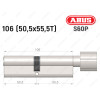 Цилиндр ABUS S60P Compact, с тумблером, 105 мм (50х55Т)