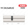 Циліндр ABUS X12R Compact, ключ-ключ, 110 (45х65)