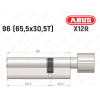 Циліндр ABUS X12R Compact, з тумблером, 95 (65х30Т)