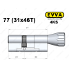 Цилиндр EVVA 4KS 77 мм (31x46T), с тумблером