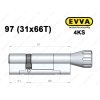 Циліндр EVVA 4KS 97 мм (31x66T), з тумблером