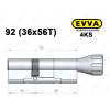 Циліндр EVVA 4KS 92 мм (36x56T), з тумблером