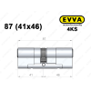 Цилиндр EVVA 4KS 87 мм (41x46), ключ-ключ