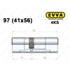 Цилиндр EVVA 4KS 97 мм (41x56), ключ-ключ