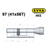 Цилиндр EVVA 4KS 97 мм (41x56T), с тумблером