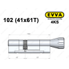 Циліндр EVVA 4KS 102 мм (41x61T), з тумблером