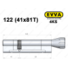 Циліндр EVVA 4KS 122 мм (41x81T), з тумблером
