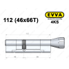 Циліндр EVVA 4KS 112 мм (46x66T), з тумблером