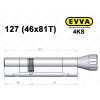 Циліндр EVVA 4KS 127 мм (46x81T), з тумблером