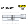 Циліндр EVVA 4KS 87 мм (51x36T), з тумблером