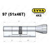 Циліндр EVVA 4KS 97 мм (51x46T), з тумблером