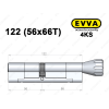 Циліндр EVVA 4KS 122 мм (56x66T), з тумблером
