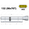 Циліндр EVVA 4KS 132 мм (56x76T), з тумблером
