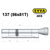 Циліндр EVVA 4KS 137 мм (56x81T), з тумблером