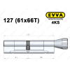 Циліндр EVVA 4KS 127 мм (61x66T), з тумблером