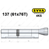 Циліндр EVVA 4KS 137 мм (61x76T), з тумблером