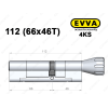 Циліндр EVVA 4KS 112 мм (66x46T), з тумблером