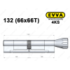 Циліндр EVVA 4KS 132 мм (66x66T), з тумблером