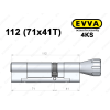 Циліндр EVVA 4KS 112 мм (71x41T), з тумблером