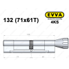 Циліндр EVVA 4KS 132 мм (71x61T), з тумблером