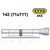 Цилиндр EVVA 4KS 142 мм (71x71T), с тумблером