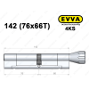 Циліндр EVVA 4KS 142 мм (76x66T), з тумблером