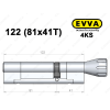 Циліндр EVVA 4KS 122 мм (81x41T), з тумблером