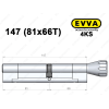 Циліндр EVVA 4KS 147 мм (81x66T), з тумблером