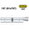 Цилиндр EVVA 4KS 157 мм (81x76T), с тумблером