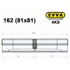 Цилиндр EVVA 4KS 162 мм (81x81), ключ-ключ