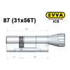 Цилиндр EVVA ICS 87 мм (31x56T), с тумблером