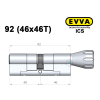 Цилиндр EVVA ICS 92 мм (46x46T), с тумблером