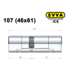 Цилиндр EVVA ICS 107 мм (46x61), ключ-ключ