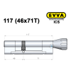 Цилиндр EVVA ICS 117 мм (46x71T), с тумблером
