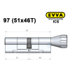 Цилиндр EVVA ICS 97 мм (51x46T), с тумблером