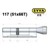 Циліндр EVVA ICS 117 мм (51x66T), з тумблером