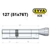 Циліндр EVVA ICS 127 мм (51x76T), з тумблером