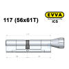Цилиндр EVVA ICS 117 мм (56x61T), с тумблером