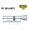 Циліндр EVVA ICS 97 мм (61x36T), з тумблером