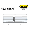 Цилиндр EVVA ICS 132 мм (61x71), ключ-ключ