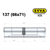 Циліндр EVVA ICS 137 мм (66x71), ключ-ключ