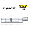 Цилиндр EVVA ICS 142 мм (66x76T), с тумблером