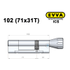 Цилиндр EVVA ICS 102 мм (71x31T), с тумблером