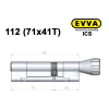 Циліндр EVVA ICS 112 мм (71x41T), з тумблером