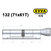 Цилиндр EVVA ICS 132 мм (71x61T), с тумблером