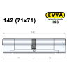 Циліндр EVVA ICS 142 мм (71x71), ключ-ключ