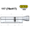 Циліндр EVVA ICS 117 мм (76x41T), з тумблером