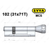 Цилиндр EVVA MCS 102 мм (31x71T), с тумблером