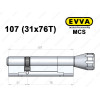 Цилиндр EVVA MCS 107 мм (31x76T), с тумблером